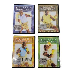 Billy's BootCamp Basic Training AB Cardio Ultimate Billy Blanks DVDs Lot Of 4